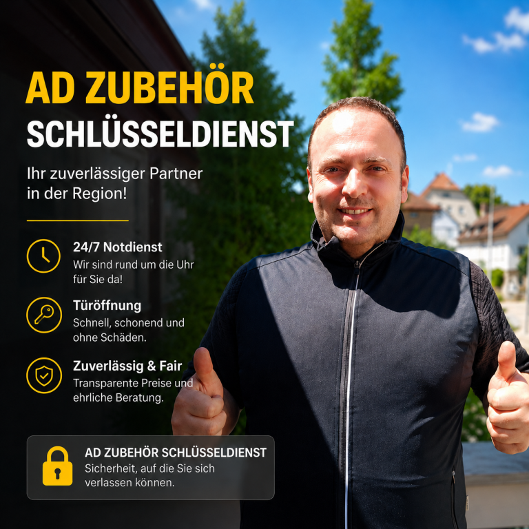 Schlüsseldienst Öhringen Eine Person öffnet eine Tür mit einer Metalltürdrücker.